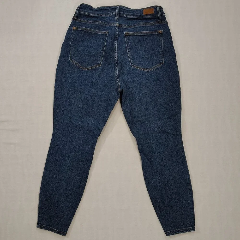 Judy Blue Skinny Fit Jeans Womens Size 14W High Rise Blue Denim Pockets Stretch - Picture 2 of 16